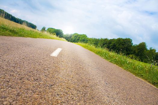 Highway in landscape