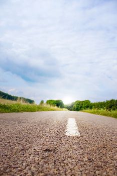 Highway in landscape