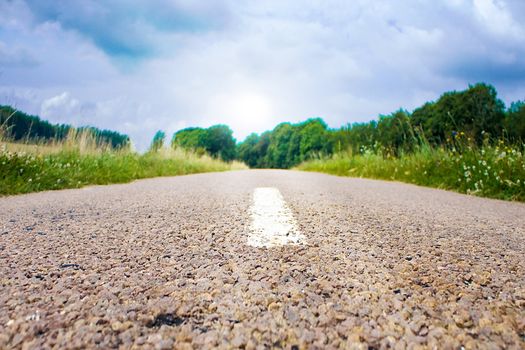 Highway in landscape