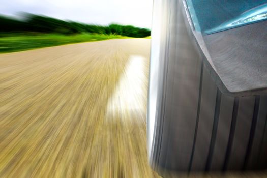 Highway in landscape