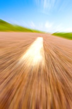 Highway in landscape