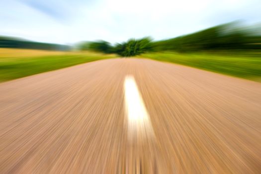 Highway in landscape