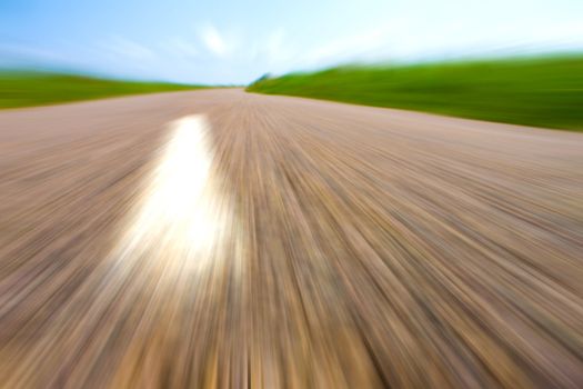 Highway in landscape