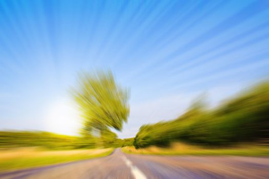 Highway in landscape