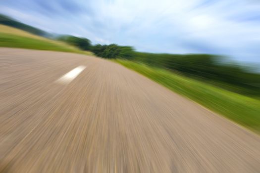 Highway in landscape