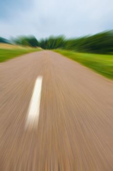 Highway in landscape