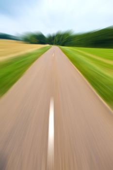 Highway in landscape