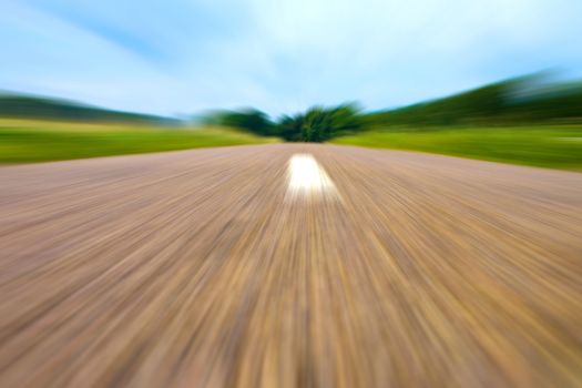 Highway in landscape