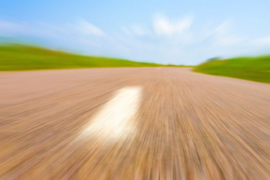 Highway in landscape