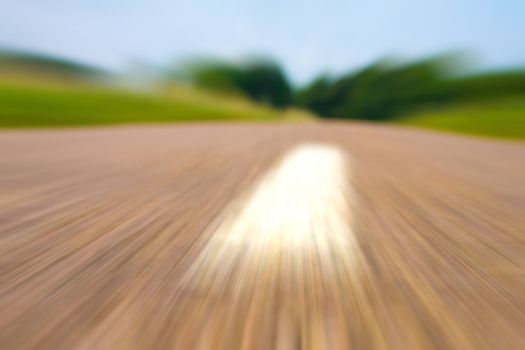 Highway in landscape