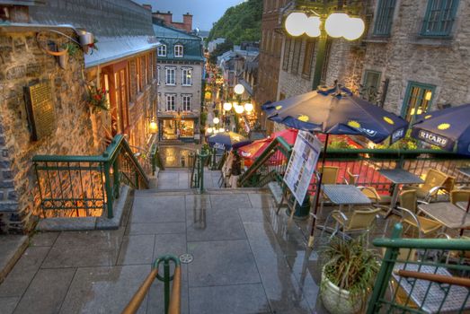 A narrow street of Old Quebec