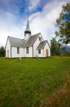 An old wooden church in northern Norway