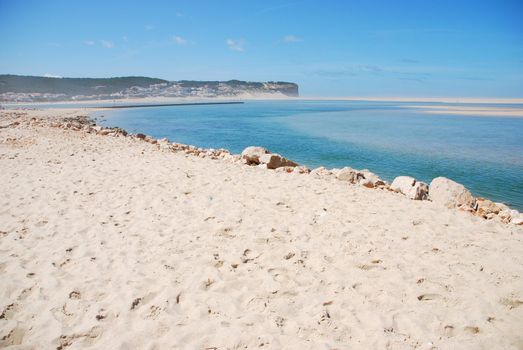 stunning and famous lagoon in Foz do Arelho, Portugal