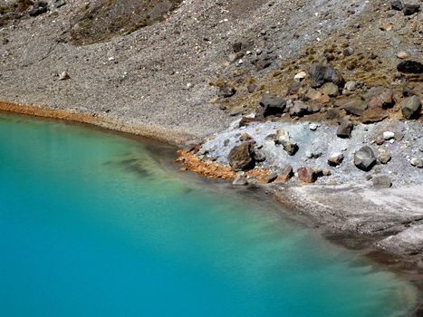 Emerald Lakes in the Tongariro National Park - New Zealand