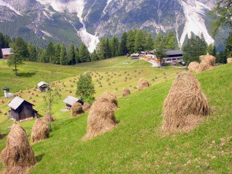 Classic Dolomites landscape in summer, Italy