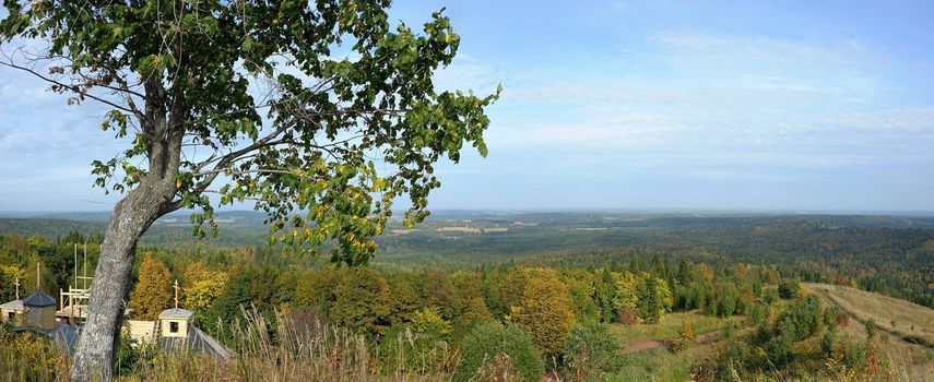 Fall vicinity of the monastery, "White Mountain"
