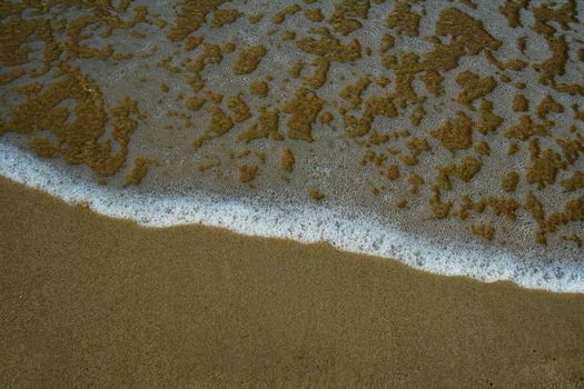 sand and sea on Baltic beach (Poland)