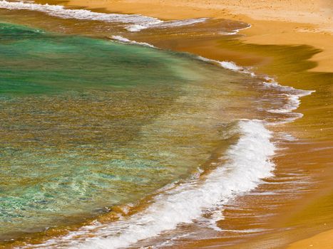 Beautiful Mediterranean beach on the island of Malta