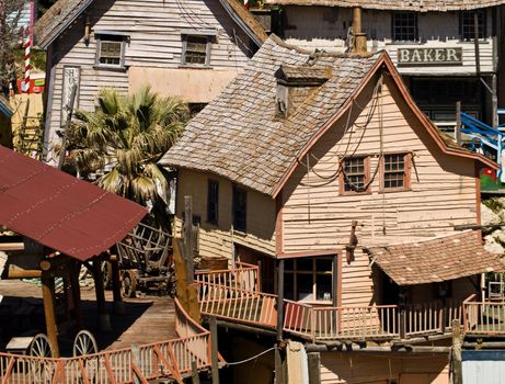 Cabins and houses built of wood in Malta