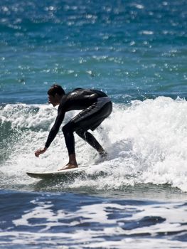 Surfing the waves is a very rare event in Malta