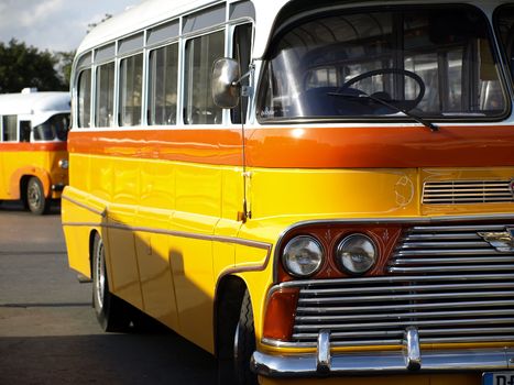 The legendary and iconic Malta public buses