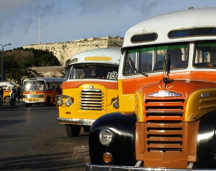 The legendary and iconic Malta public buses