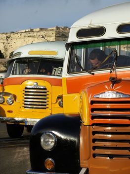 The legendary and iconic Malta public buses
