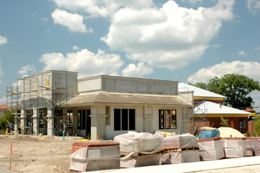 A new restaurant under construction.