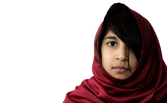 Portrait of a young Indian girl.