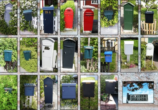 Different mailboxes within a neighbour sociaty.