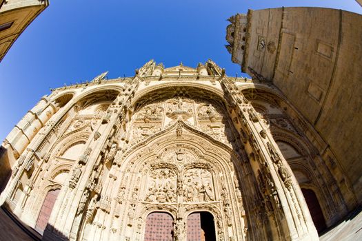 gothic cathedral in Salamanca, Castile and Leon, Spain