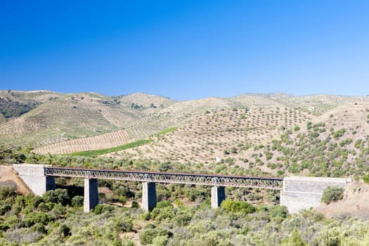railway viaduct near border of Portugal, Castile and Leon, Spain