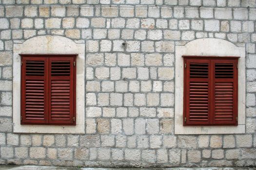 old window shutter in Ston (Croatia)