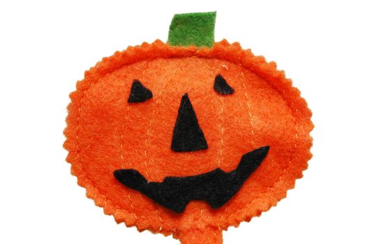Halloween pumpkin Jack O-lantern isolated on white background
