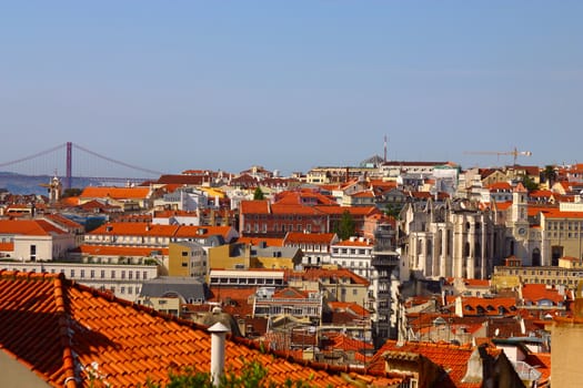 landscape of Lisbon.  Portugal