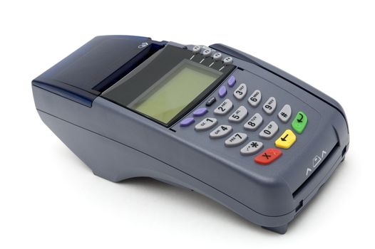 Modern POS terminal with magnetic stripe and chip reader