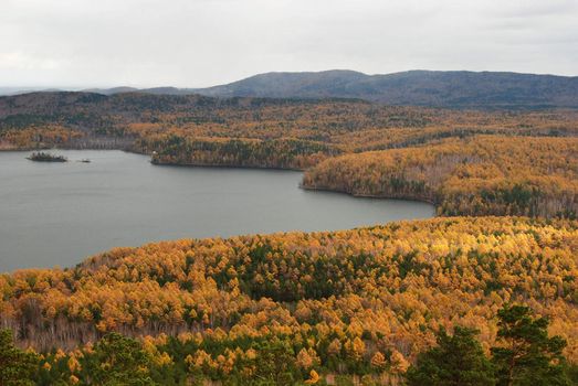 the lake Arakul, South Ural, Russia