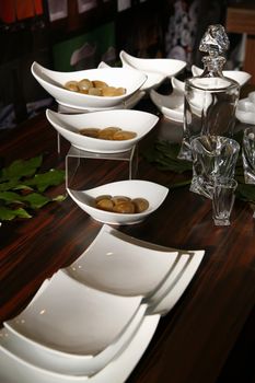 elegant service in luxury restaurant