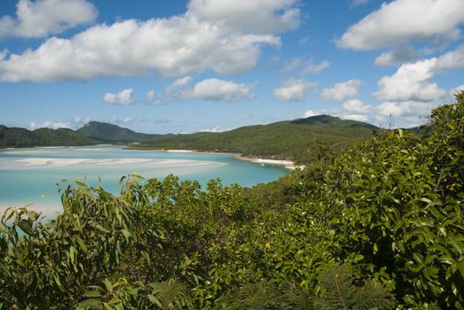 A stunning view of Whitehaven Beach in the Whitsunday Islands