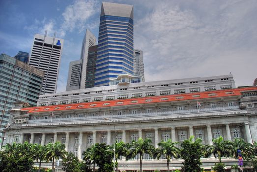 Detail of the Business District of Singapore