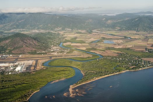 Wonderful aerial view of a typical australian conutryside