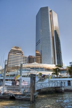 Building along the river of Brisbane, Australia