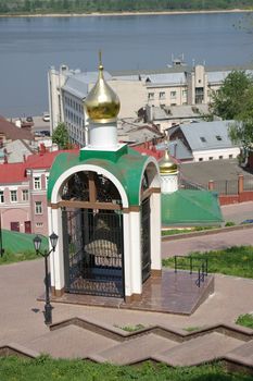 photo of the old - time ortodox chapel