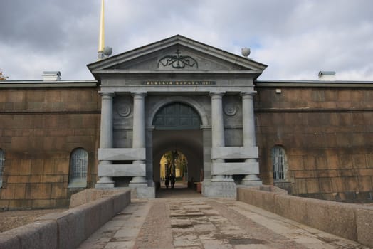 photo of the old-time gates coming out of fortress
