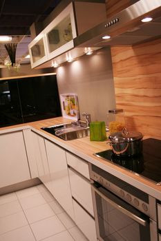 detail in a modern and new kitchen