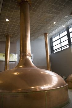 copper tubes in brewery, actually it is made of steel inside