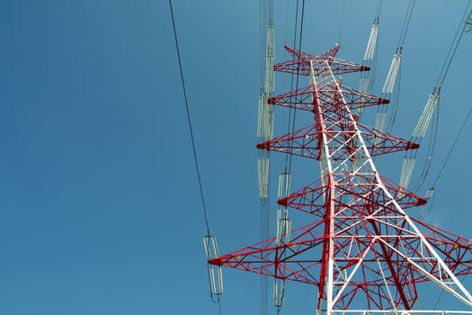 the new power line near Kornik (Poland)