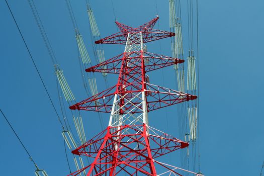 the new power line near Kornik (Poland)