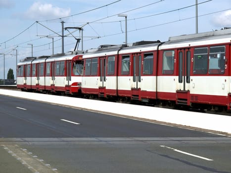Detail of an urban transport train