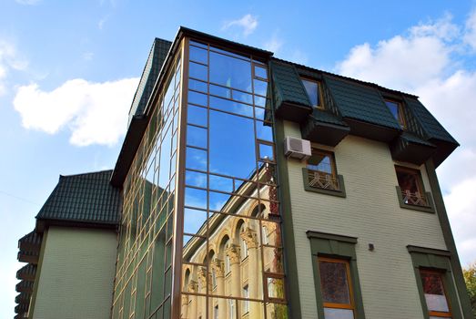 Beautiful Modern Building With Big Mirror, Kharkiv, Ukraine